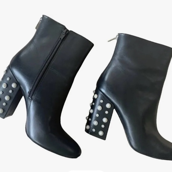 Ivanka Trump Shoes - BRAND NEW Black Studded Ankle Boots Size 8